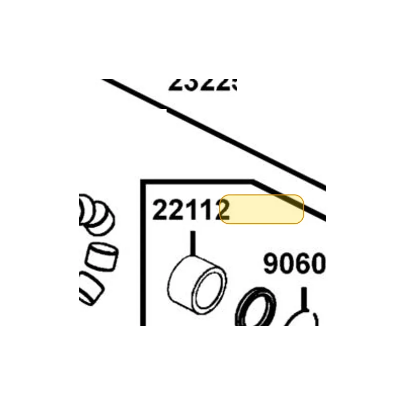 22112-KKE5-E00 BUSH 40*46*40 — diagram cutout