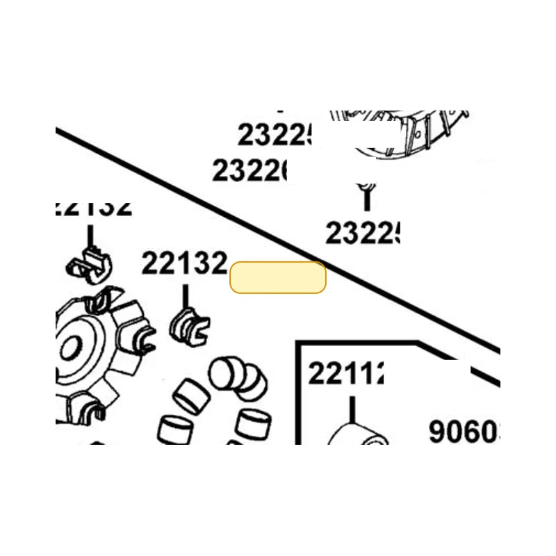 22121-KKE5-305 ROLLER SET WEIGHT (1SET:8PCS) — diagram cutout