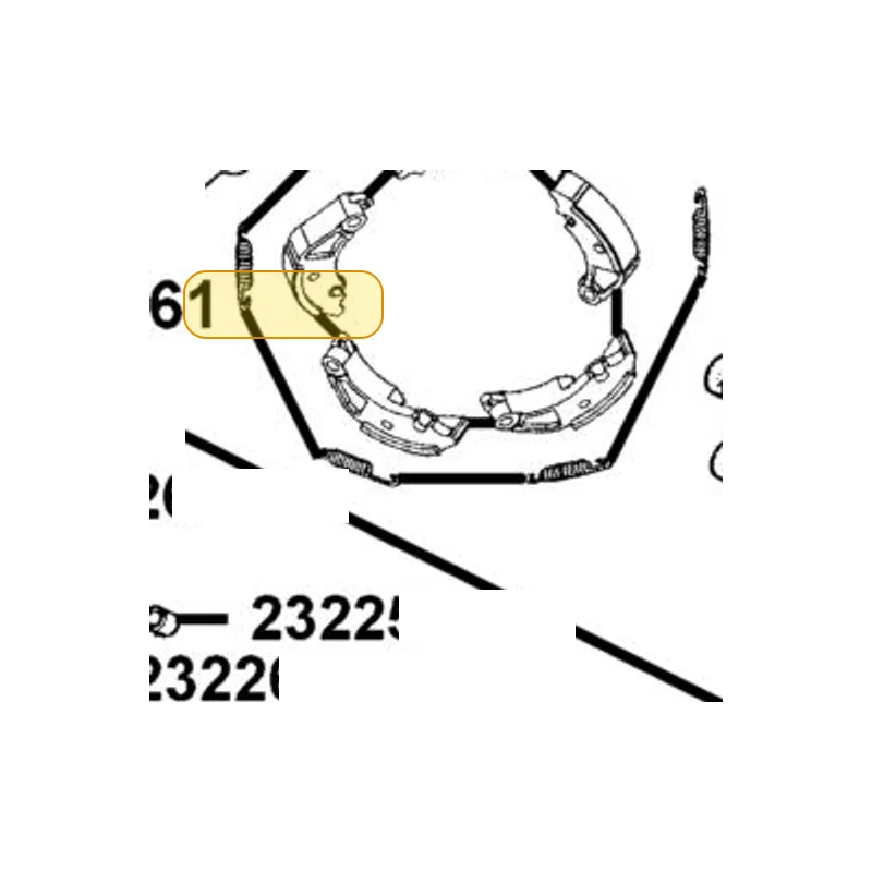 22361-KKE5-E00 PLATE CLUTCH SIDE — diagram cutout