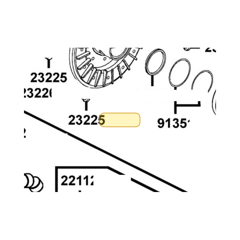 23225-KKE5-E00 PIN ROLLER GUIDE — diagram cutout