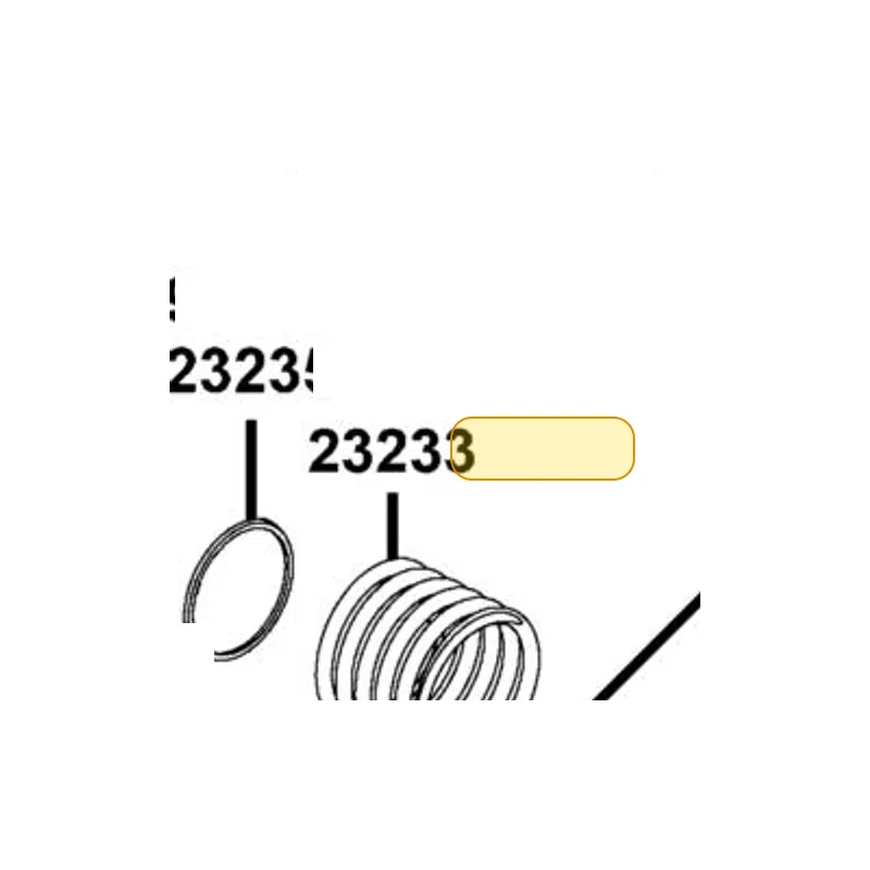 23233-KKE5-E00 SPG DRIVEN FACE — diagram cutout