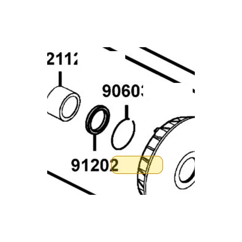 91202-KKE5-E00 OIL SEAL 40X52X7 — diagram cutout