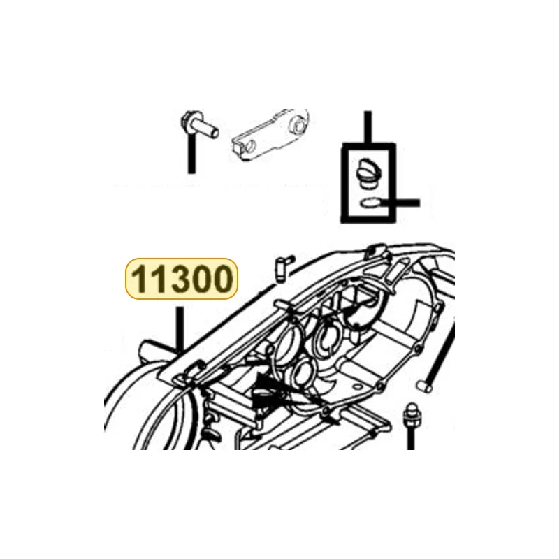 11300-KKE5-E00 CASE COMP SWING ARM — diagram cutout