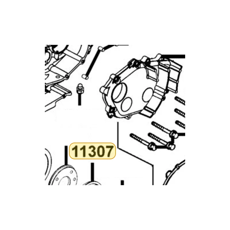 11307-KKE5-E01 FLANGE SWING ARM CASE — diagram cutout