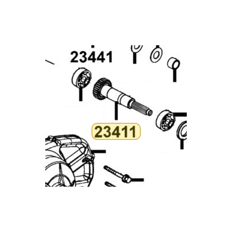 23411-KKE5-E00 SHAFT DRIVE 26T — diagram cutout