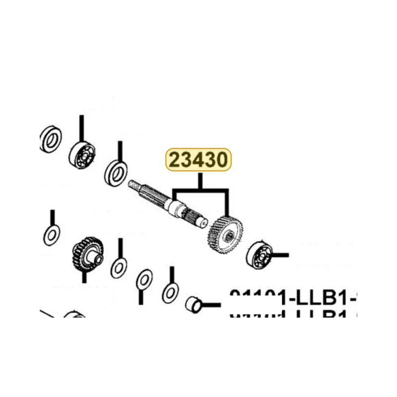 23430-KKE5-E01 SHAFT COMP FINAL — diagram cutout