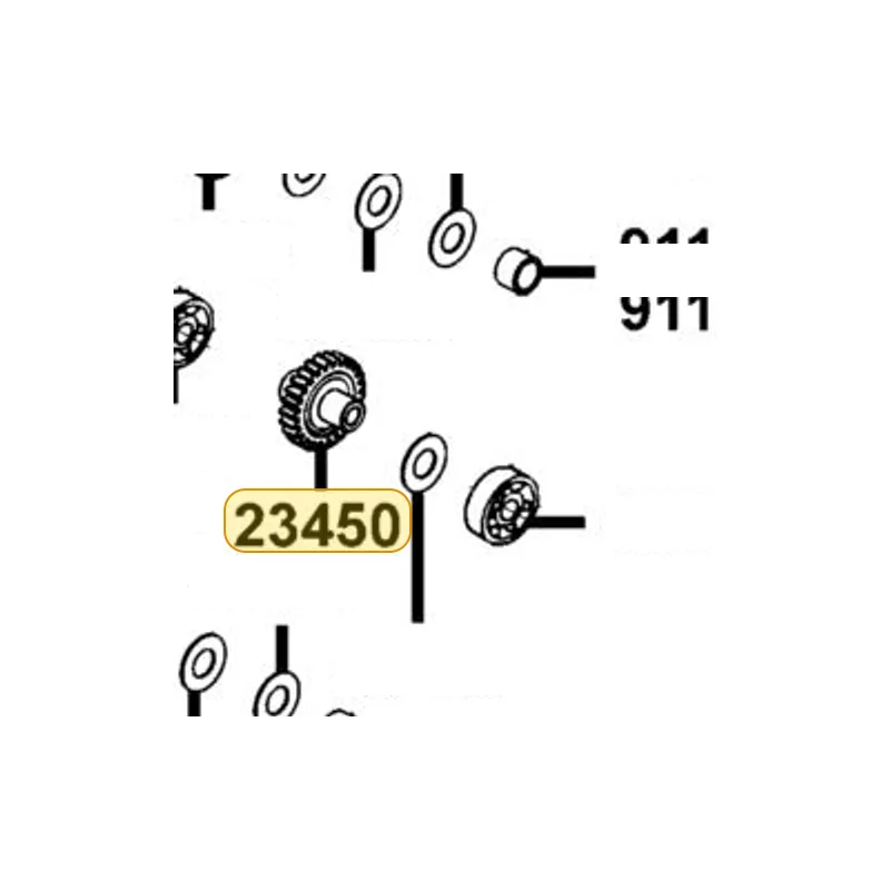 23450-KKE5-E00 SHAFT COMP COUNTER B (17T/26T) — diagram cutout