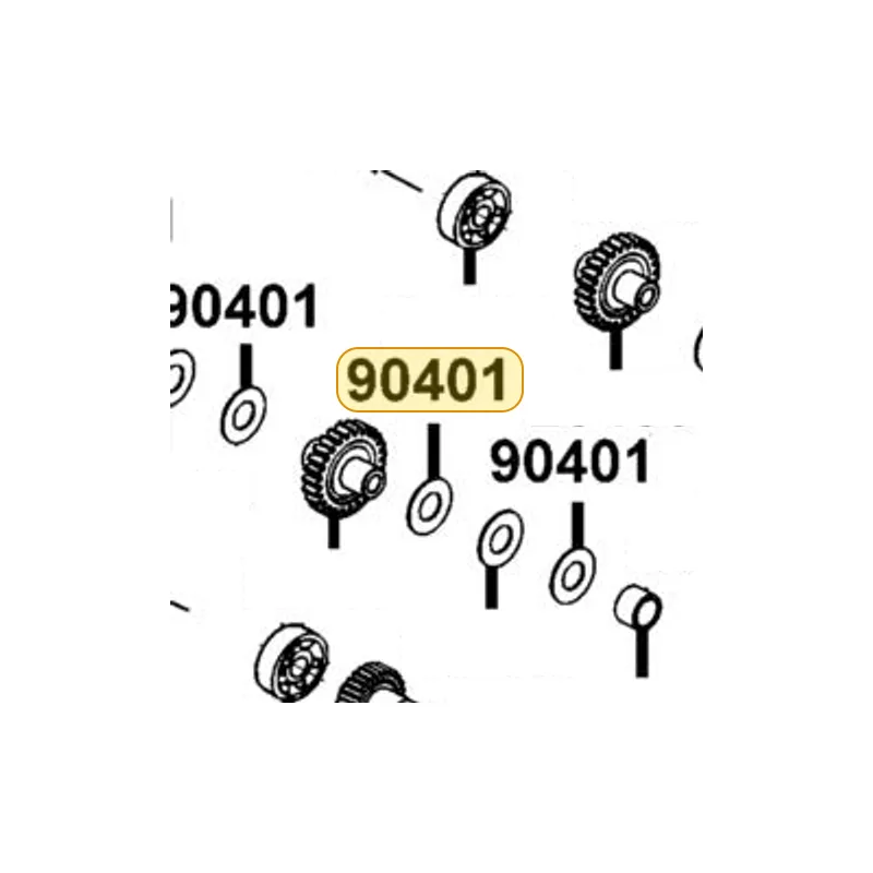 90401-KKE5-E00 WASHER THRUST 22*45*1.5 — diagram cutout