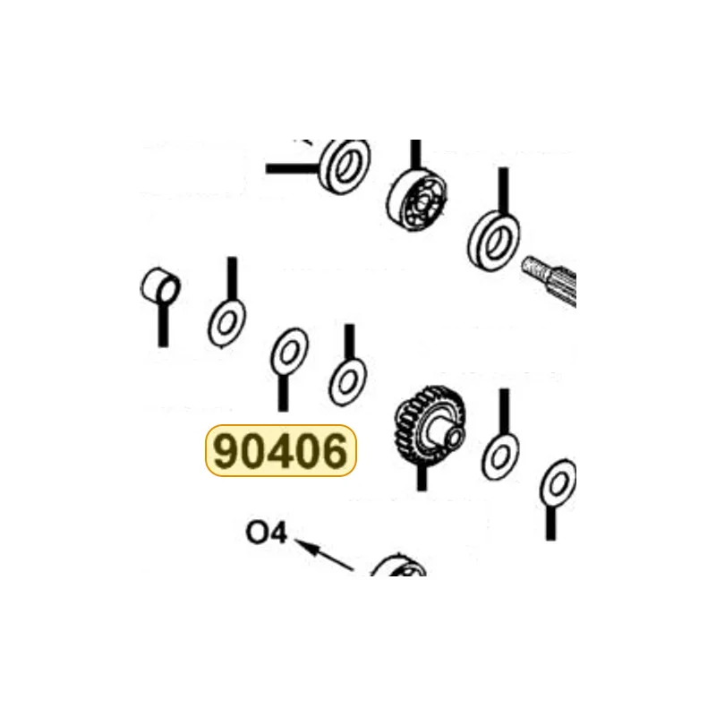 90406-KKE5-E00 WASHER THRUST 22*45*1.0 — diagram cutout