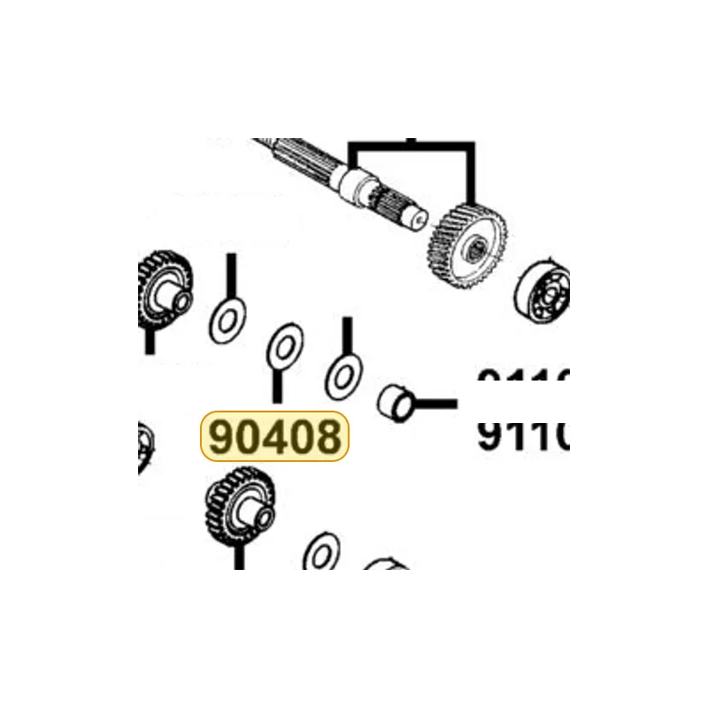 90408-KKE5-E00 WASHER 25.2*38*3 — diagram cutout