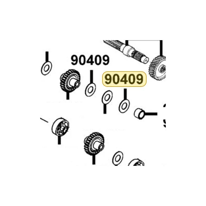 90409-KKE5-E00 WASHER 25.2*37*1.0 — diagram cutout