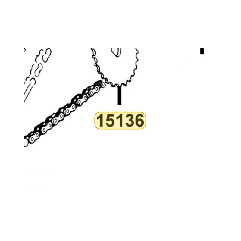 15136-KKE5-E00 SPROCKET W/P DRIVEN — diagram cutout