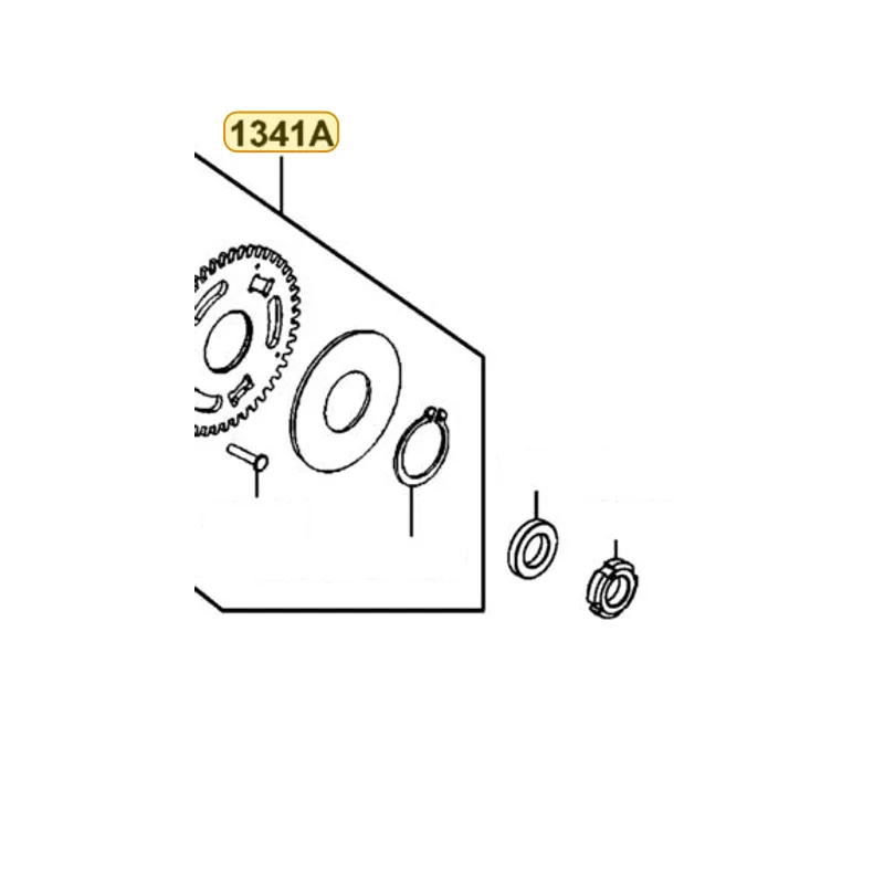 1341A-KKE5-E00 GEAR ASSY BALANCER SHAFT — diagram cutout