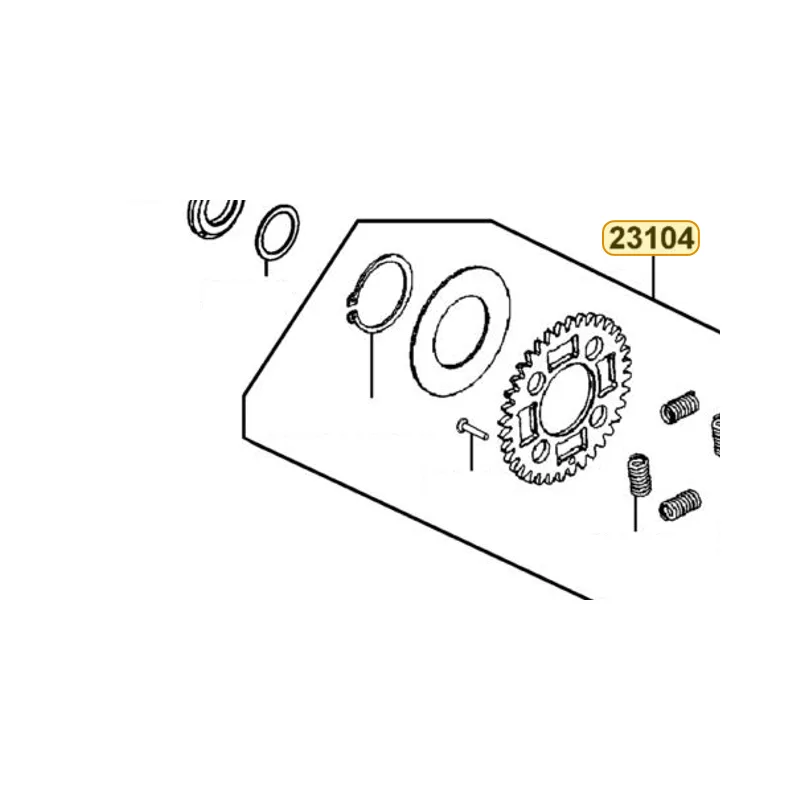 23104-KKE5-900 GEAR ASSY PRIMARY DRIVE — diagram cutout