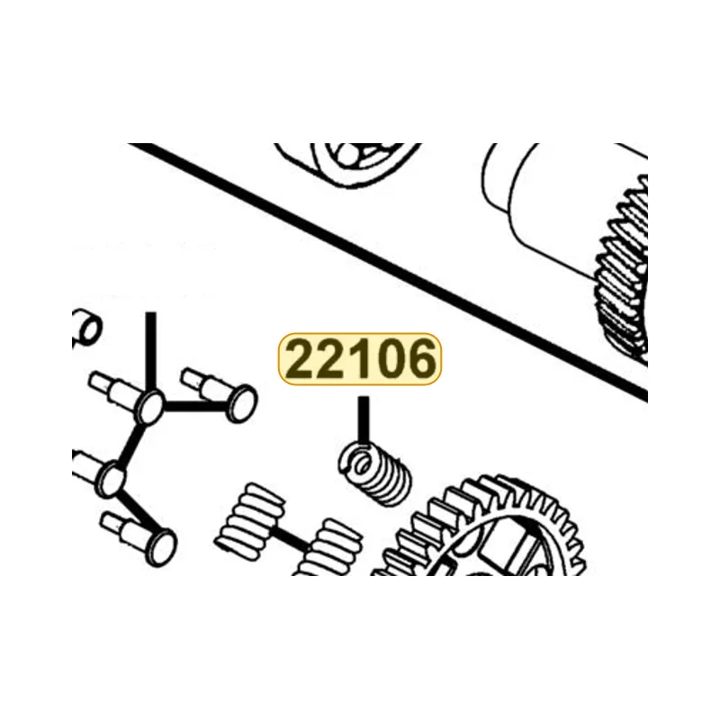 22106-KKE5-900 SPRING A MAIN GEAR A — diagram cutout