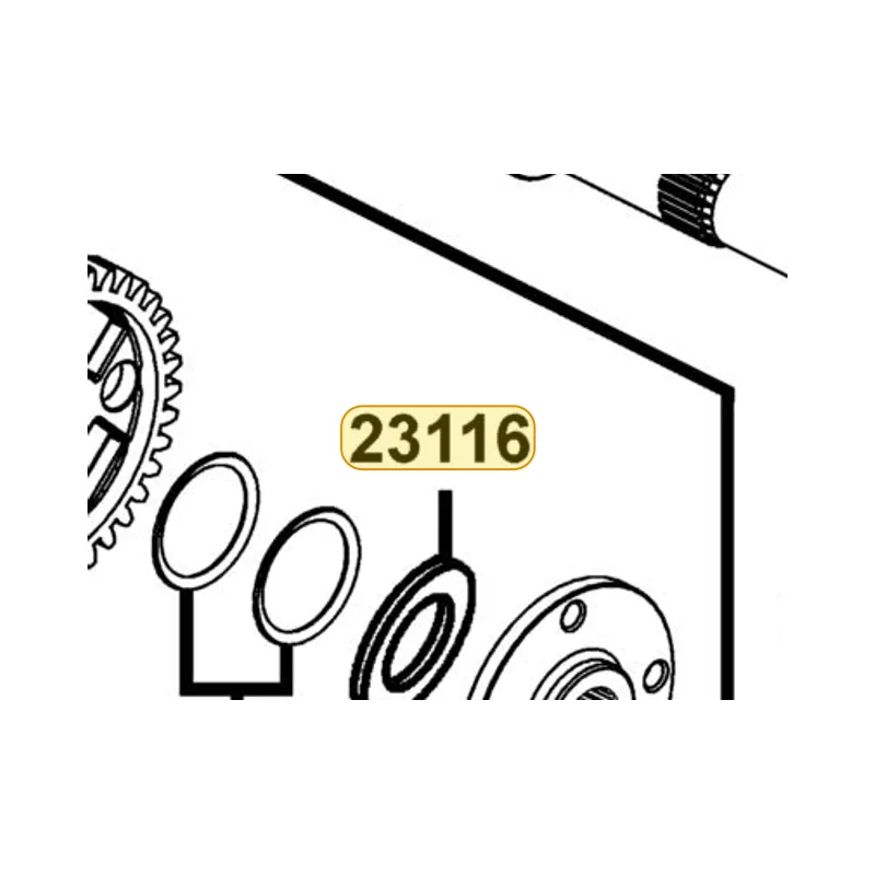 23116-KKE5-900 WASHER 36*43.5*0.8 — diagram cutout