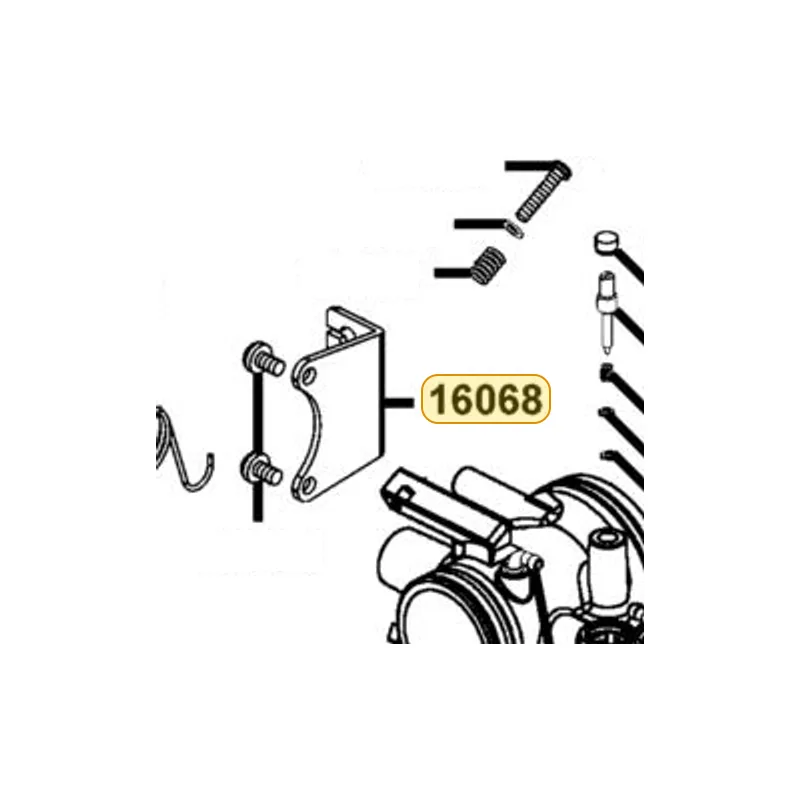 16068-KKE5-E00 PLATE FIX WIRE — diagram cutout