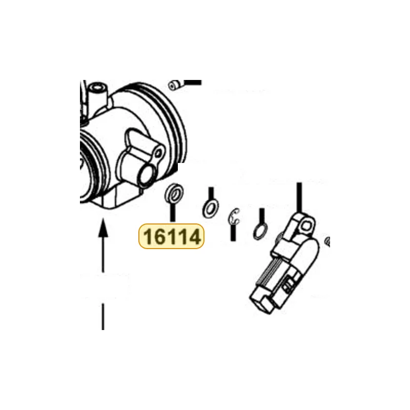 16114-KKE5-E00 SHAFT BUSH — diagram cutout