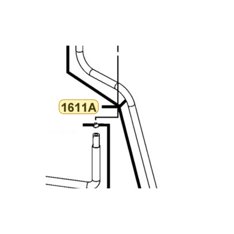 1611A-KKE5-E00 HOSE A ASSY T/H BODY — diagram cutout
