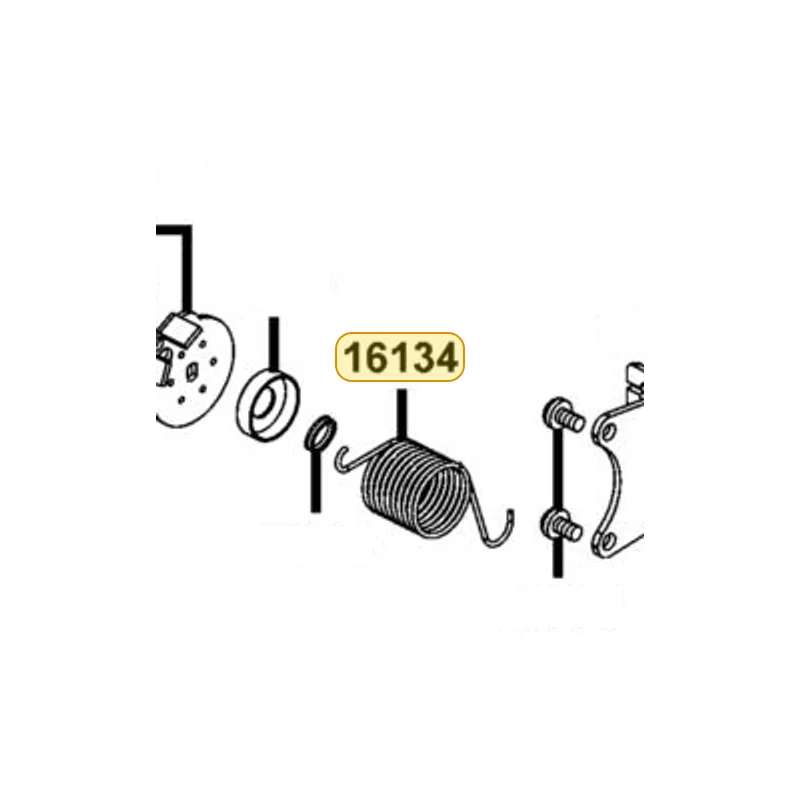 16134-KKE5-E00 SPRING THROTTLE SHAFT — diagram cutout
