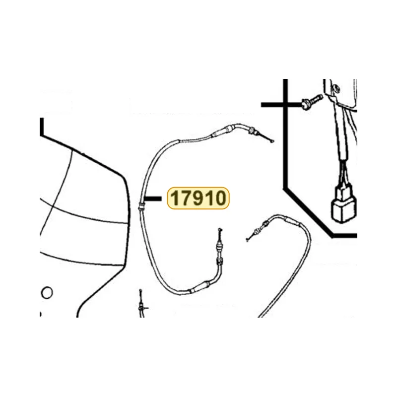 17910-KKE5-E00 CABLE A. COMP THROT — diagram cutout