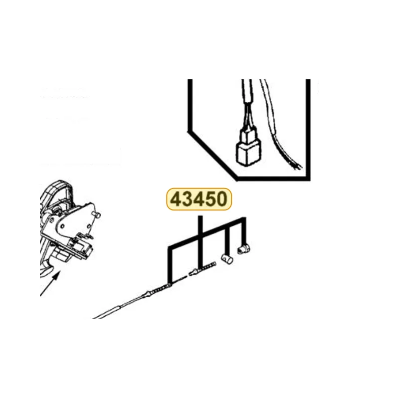 43450-KKE5-E00 CABLE COMP PARKING — diagram cutout