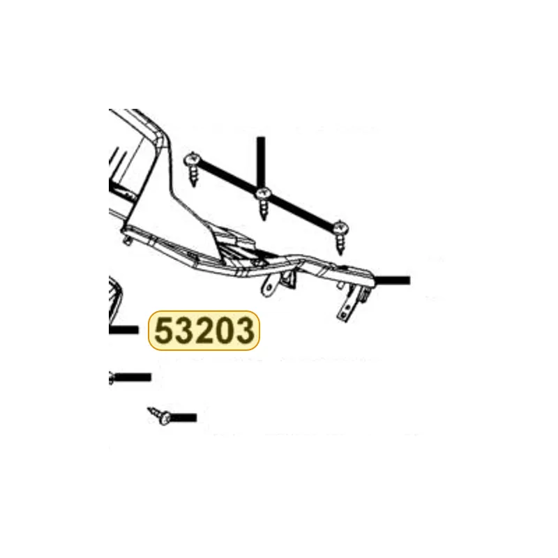 53203-KKE5-E00-N1R COVER METER FR (Black) — diagram cutout