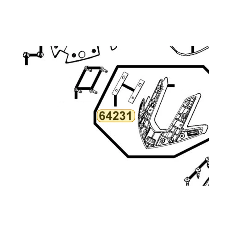 64231-KKE5-E00 SPONGE TAPE HOLDER — diagram cutout