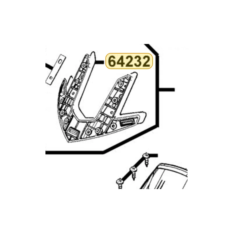64232-KKE5-E00 SPONGE TAPE HOLDER — diagram cutout