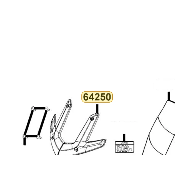 64250-KKE5-E00-N1R COVER WIND SCREEN (Black) — diagram cutout