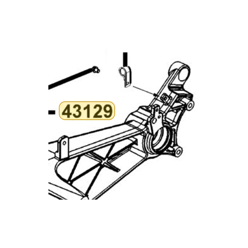 43129-KKE5-E00 CLAMPER HOSE & CABLE — diagram cutout
