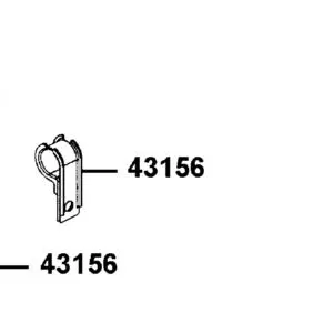 43156-KKE5-E00 CLAMPER RR BRK HOSE — diagram cutout