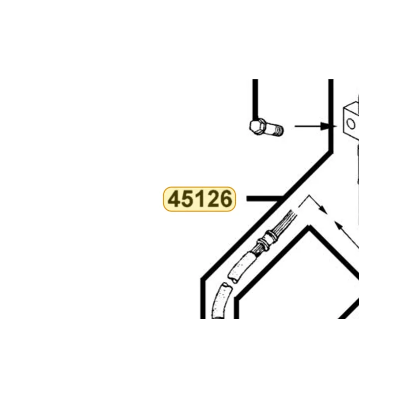 45126-KKE5-700 FRONT CALIPER HOSE — diagram cutout