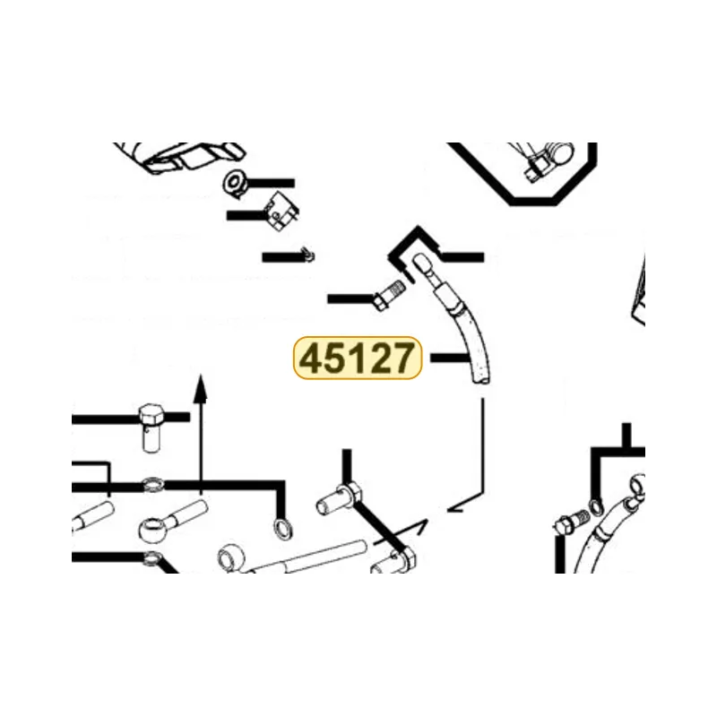 45127-KKE5-700 FRONT MASTER CYLINDER HOSE — diagram cutout