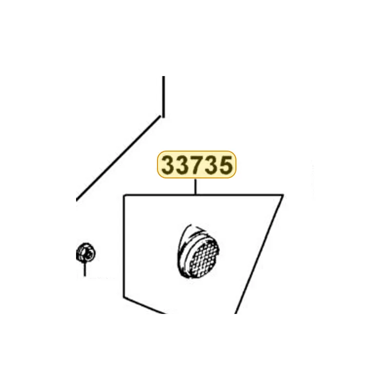 33735-LGE3-E00 REFLEX REFLECTOR COMP L SIDE — diagram cutout