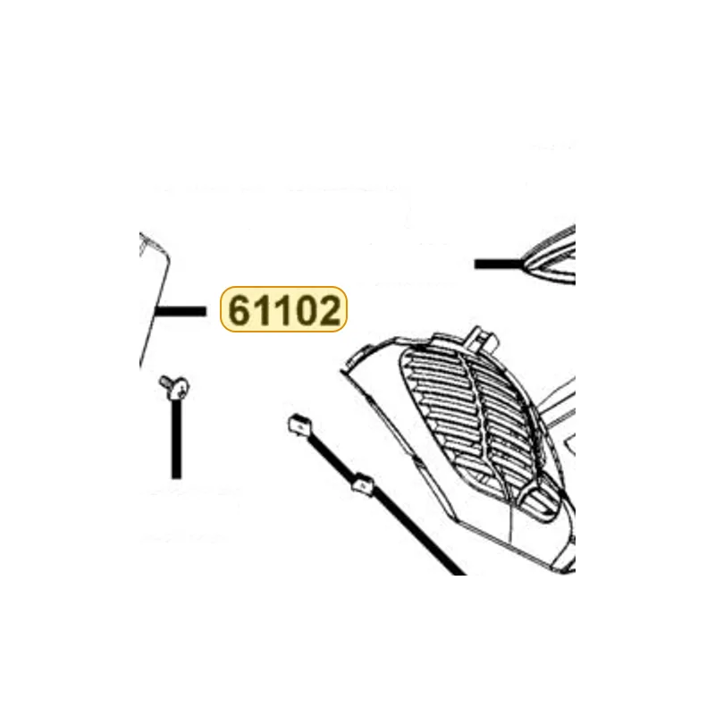61102-KKE5-E00 BOARD L/H FR FENDER — diagram cutout
