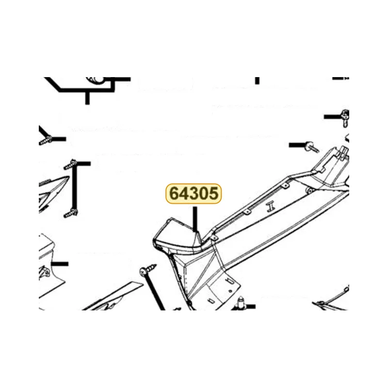 64305-KKE5-E00-NEP SKIRT R SIDE — diagram cutout