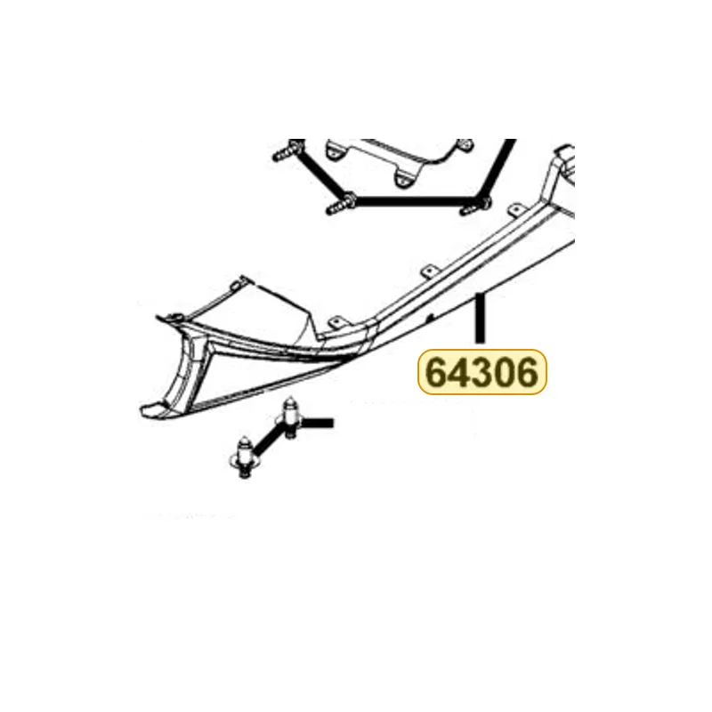 64306-KKE5-E00-NEP SKIRT L SIDE — diagram cutout