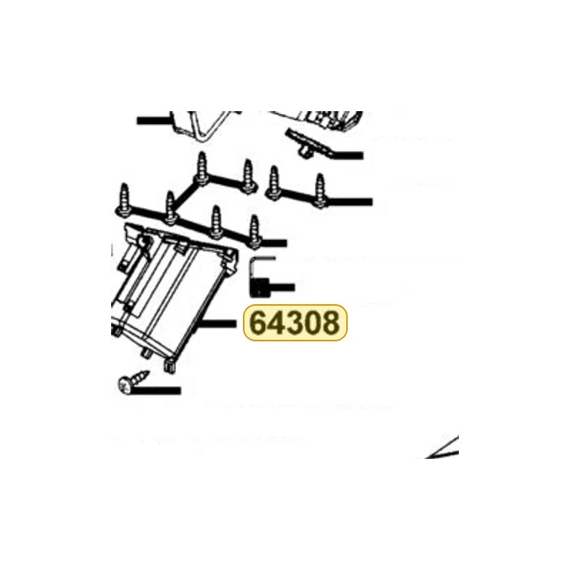 64308-KKE5-E00-N1R BOX FR INNER (Black) — diagram cutout