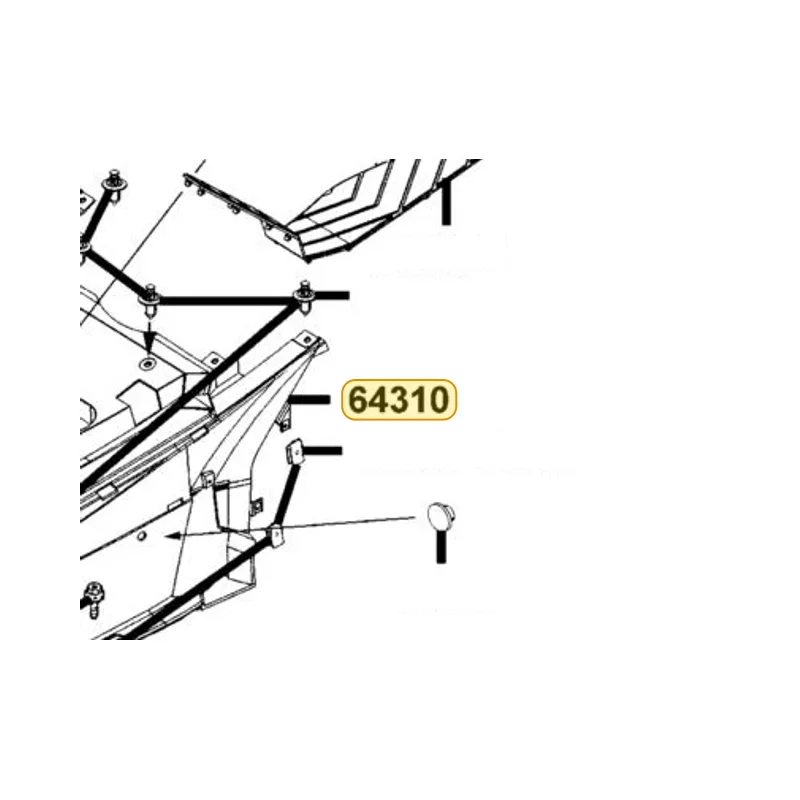 64310-KKE5-E00-N1R FLOOR PANEL (Black) — diagram cutout