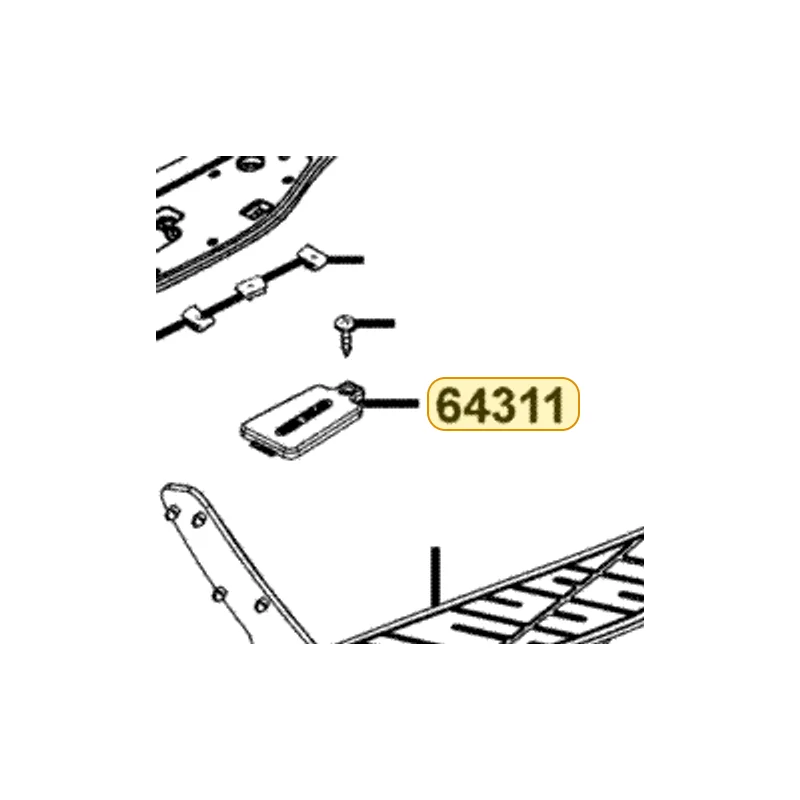 64311-LBA2-E00-N1R COVER R PILLION STEP (Black) — diagram cutout