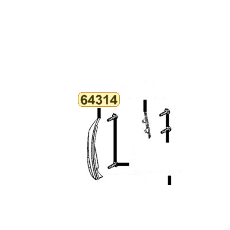 64314-KKE5-E00-N1P DUCT R FR — diagram cutout