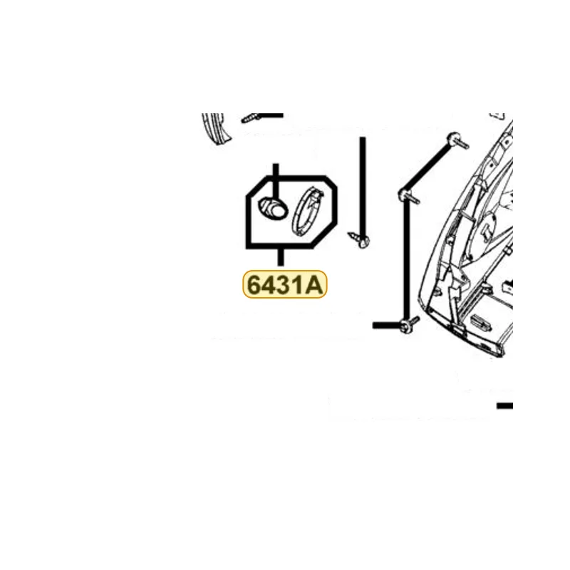 6431A-KKE5-E00 COVER ASSY FR OUT R — diagram cutout