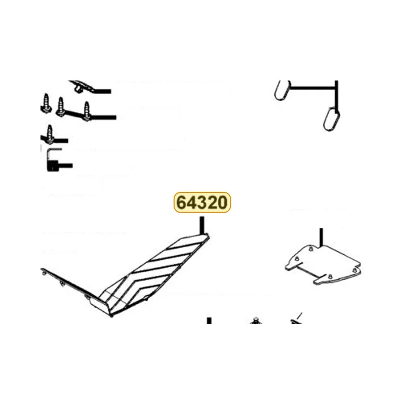 64320-KKE5-E00-N1R MAT R FLOOR (Black) — diagram cutout