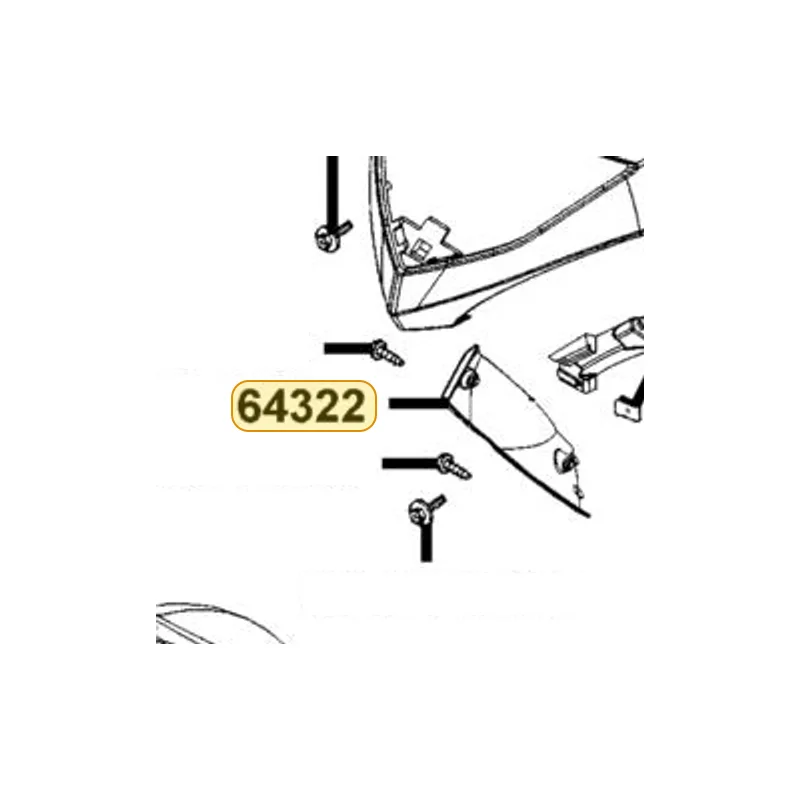 64322-KKE5-E00-N1R COVER FR INNER L (Black) — diagram cutout