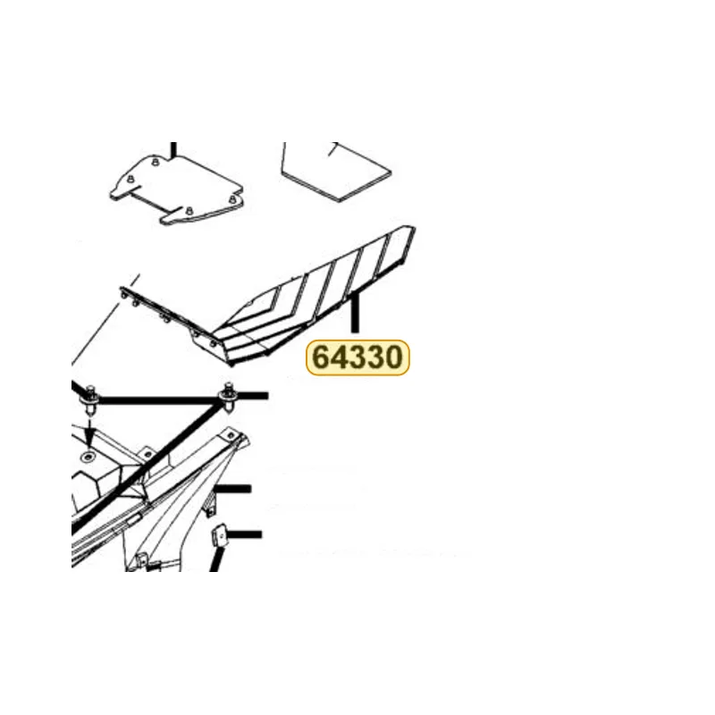 64330-KKE5-E00-N1R MAT L FLOOR (Black) — diagram cutout
