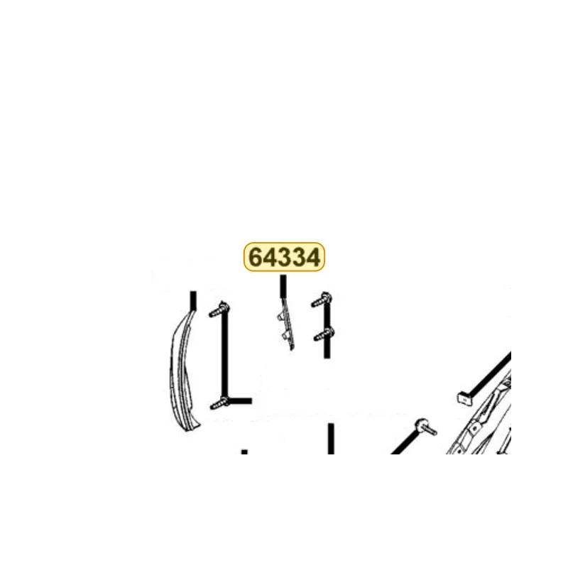 64334-KKE5-E00-M2A GRID FR R — diagram cutout