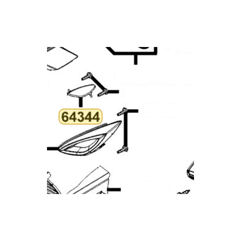 64344-KKE5-E00-M2A GRID FR L — diagram cutout