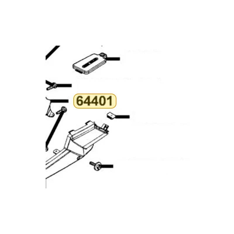 64401-KKE5-E00 MESH UNDER COWL — diagram cutout