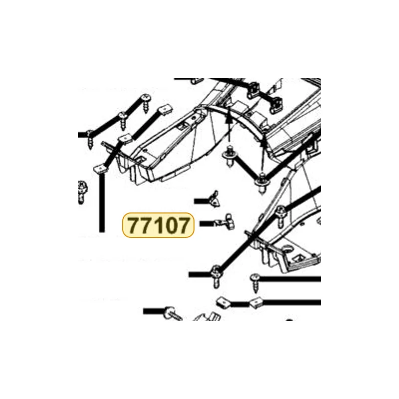 77107-KKE5-E00 HOOK L HELMENT — diagram cutout
